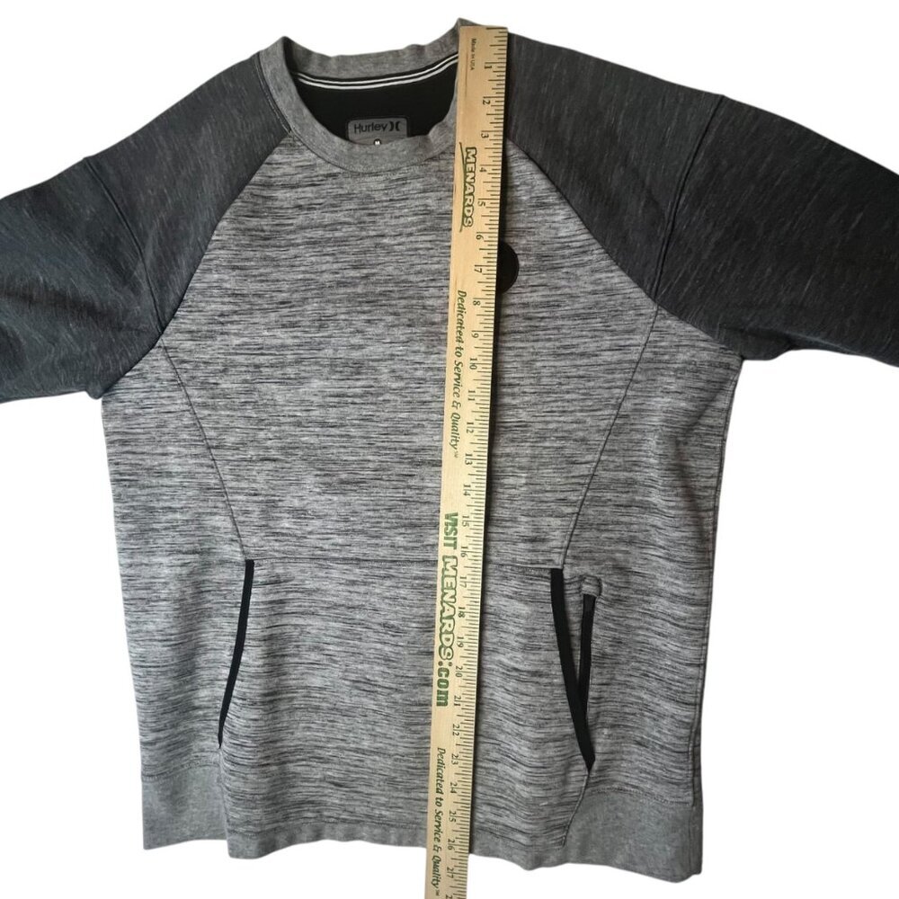 5/$25 Hurley Men's M Phantom Advance Crew Sweatshirt Gray Heather Sporty - Picture 9 of 9